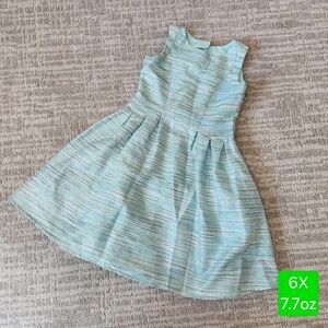 Little Angels by Us Angels sleeveless dress blue green size 6X